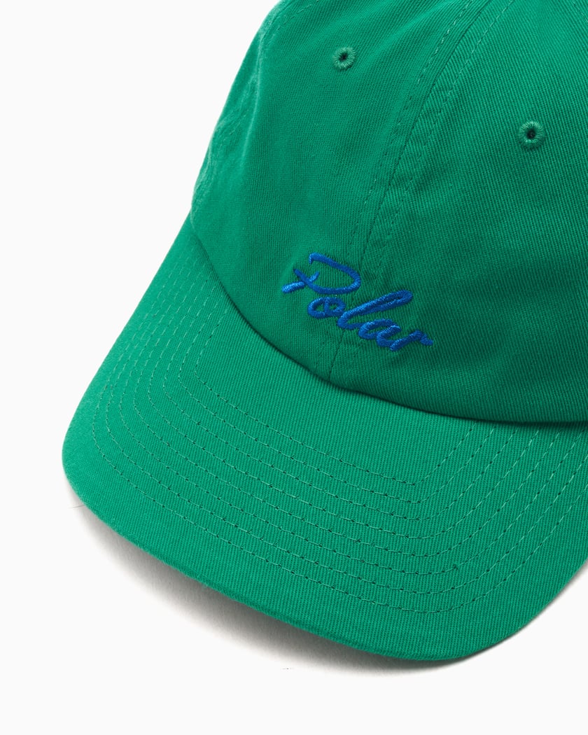 Polar Skate Co. Sai Unisex Varsity Logo Cap Green PSC-W24-58