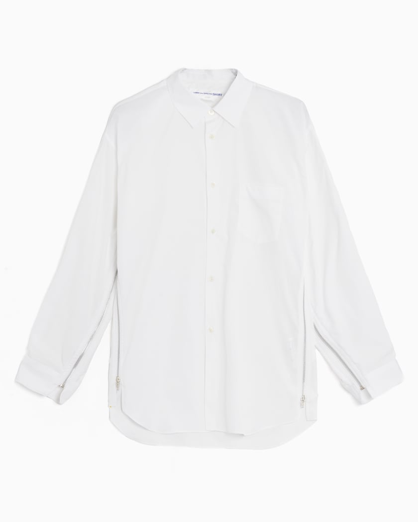 Tシャツ・カットソー COMME des GARCONS FW23 White poplin shirt (FLB003051 WHITE) comme des garçons shirt woven shirt (white / blue) | a.plus
