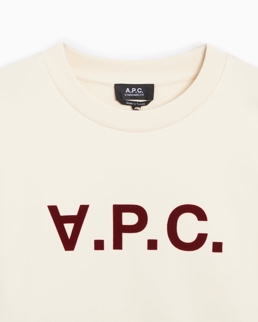 A.P.C. VPC Men s Sweatshirt White COHBN M27907 ALG FOOTDISTRICT