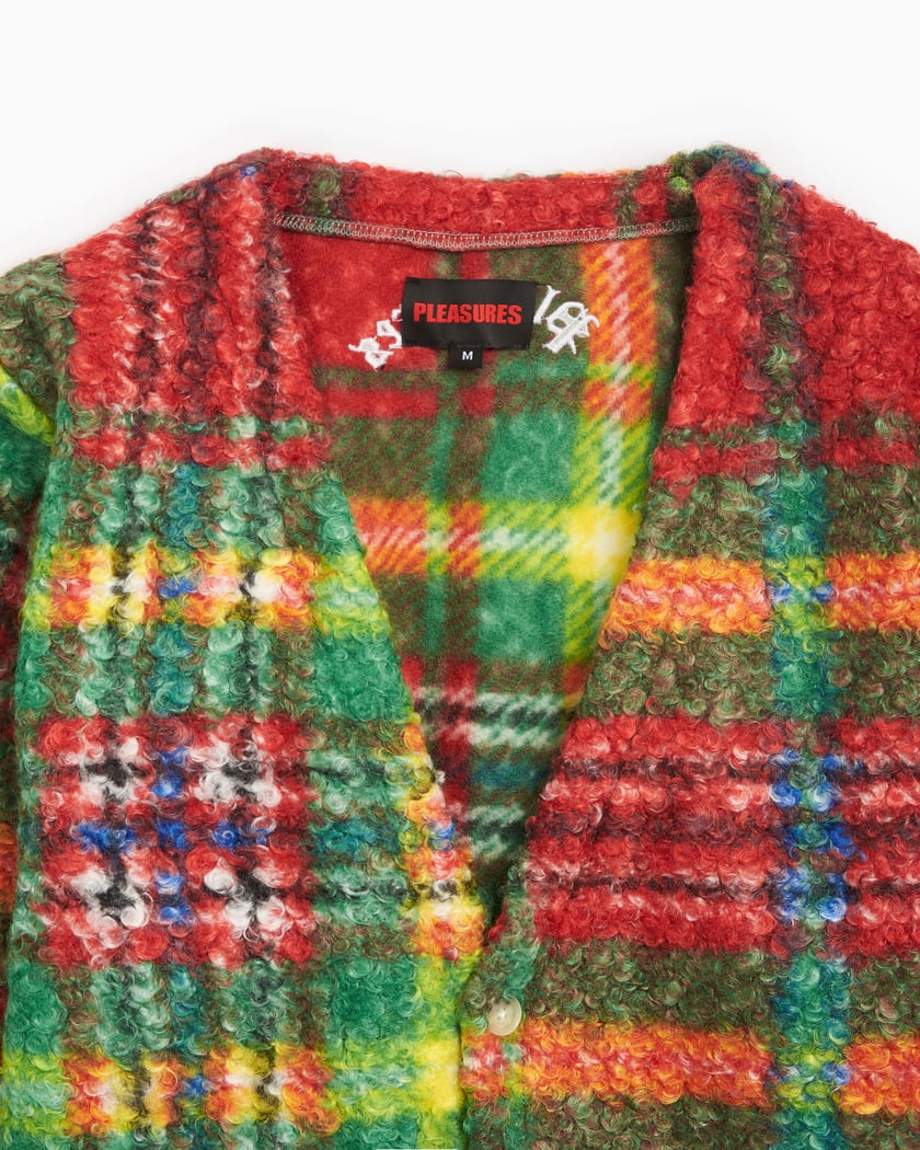 Pleasures Graham Men's Cardigan Multi, Red P24SP031-GREEN
