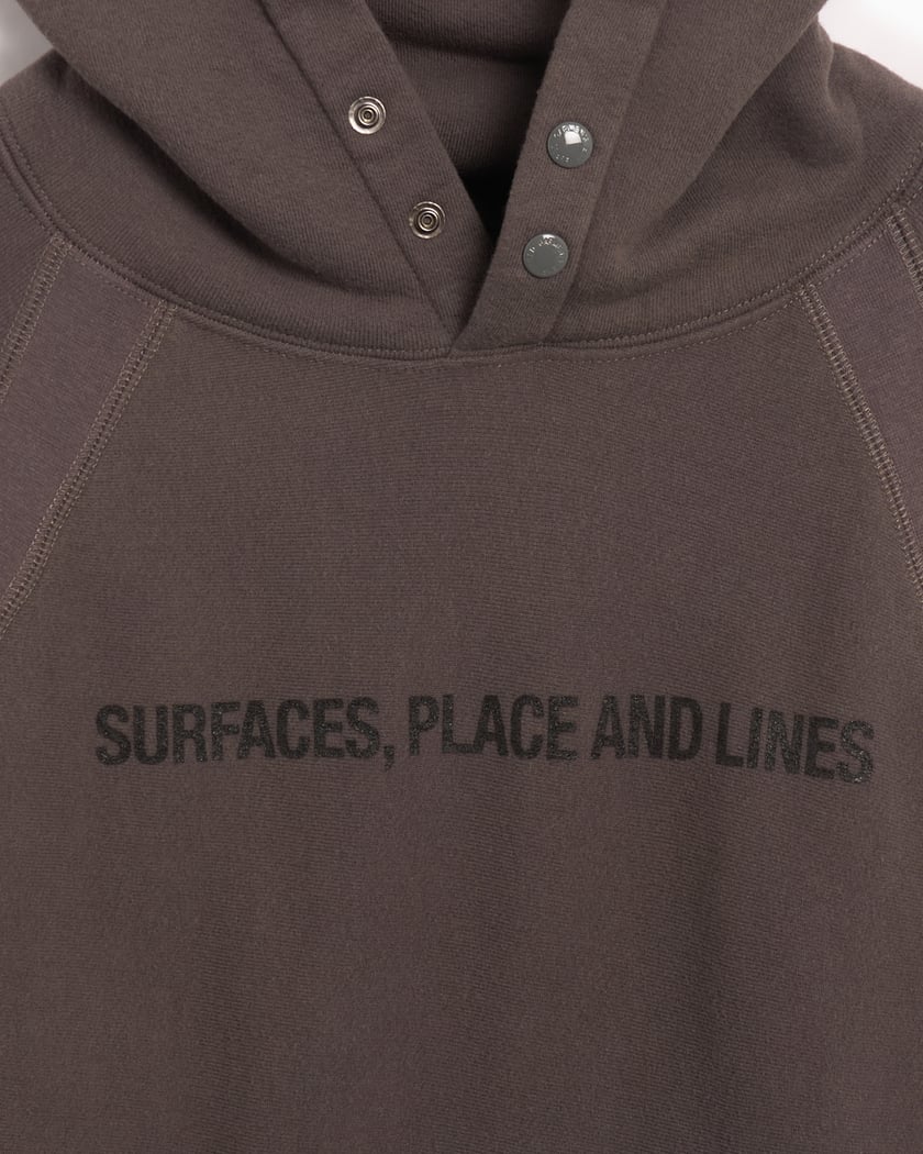 Engineered Garments Printed Raglan Men's Hoodie Brown