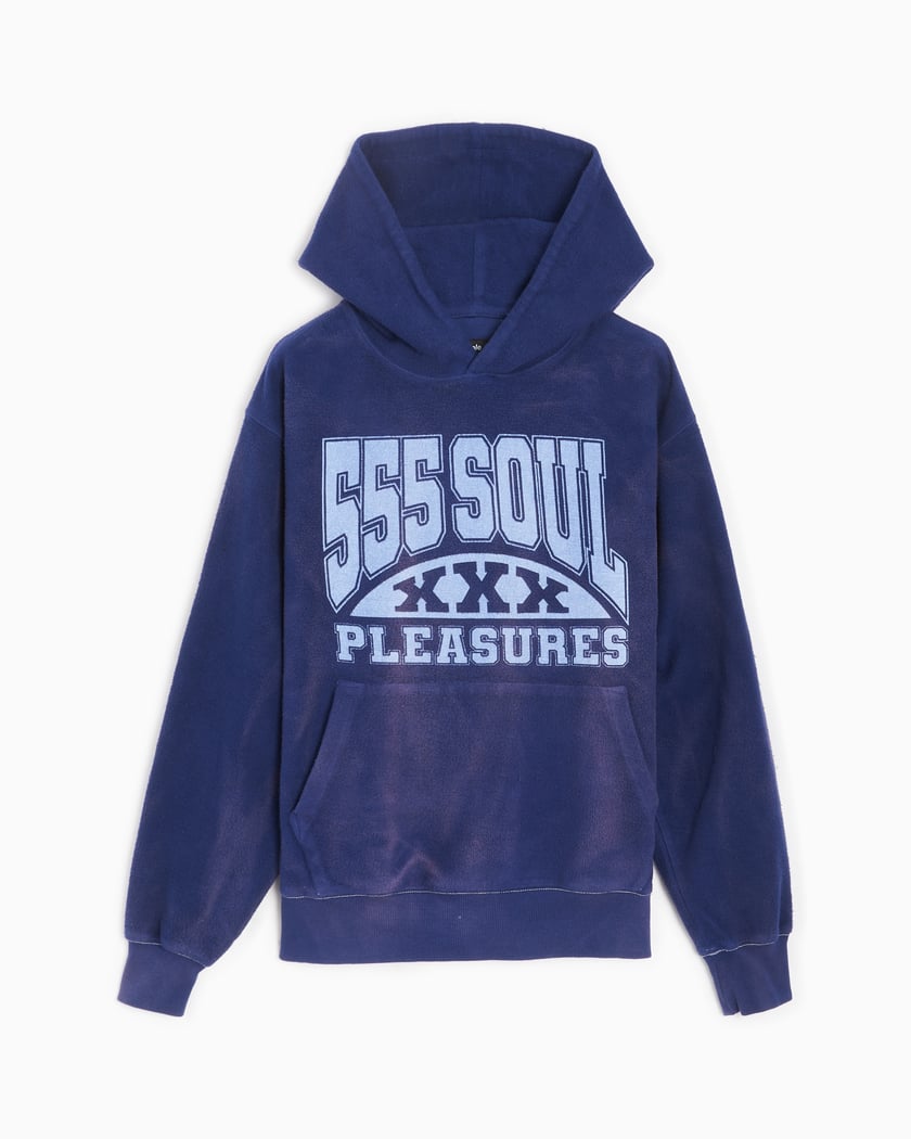 Pleasures x 555 SOUL 53X Inside Out Men's Hoodie Blue