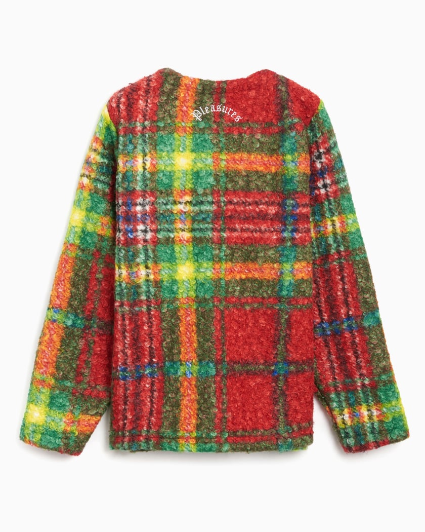 Red and green cardigan hot sale