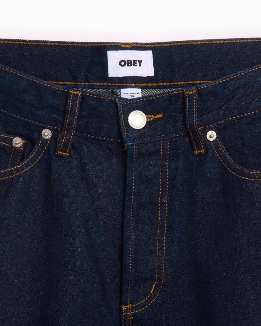 OBEY Clothing Hardwork Men's Denim Pants Blue 142010077-RIN