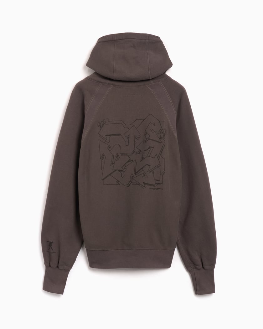 Engineered Garments Printed Raglan Men's Hoodie Men's Hoodie Brown