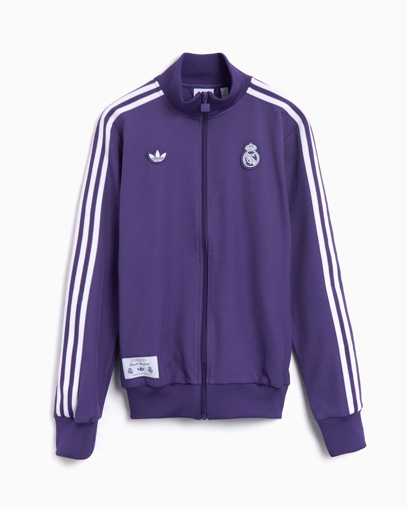 新品ADIDAS アディダス　REAL MADRID TRACK ジャケット Men's Adidas Originals Purple Real Madrid Soccer Track Top