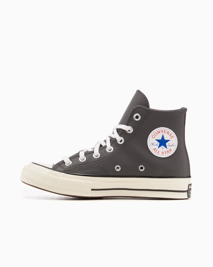 Converse leather blue sale