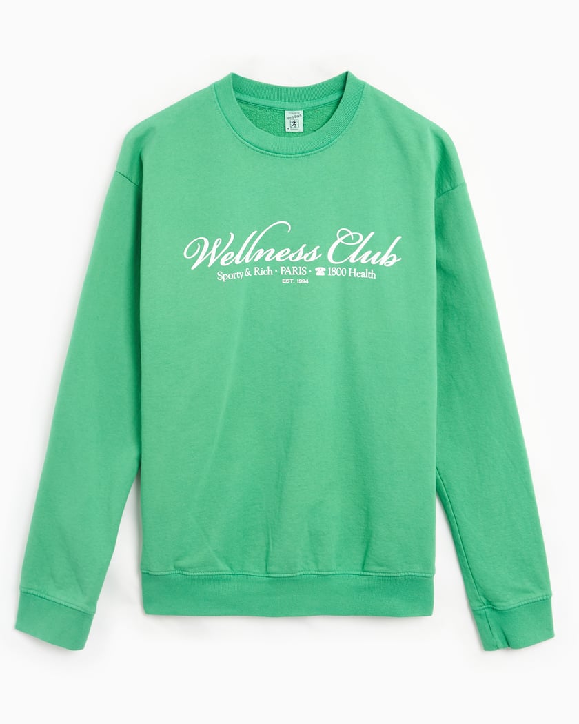 Sporty & Rich 1800 Health Unisex Sweatshirt Green