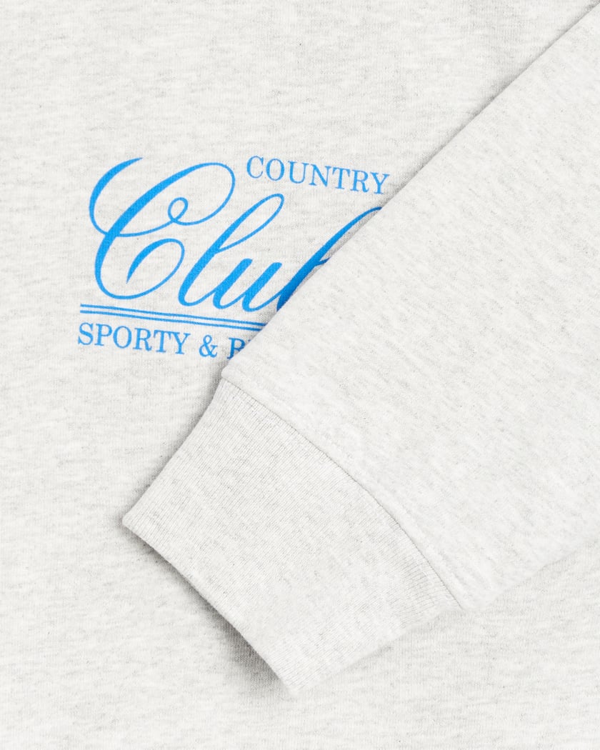 Sporty & Rich 94 Country Club Unisex Sweatshirt Gray CR856HG