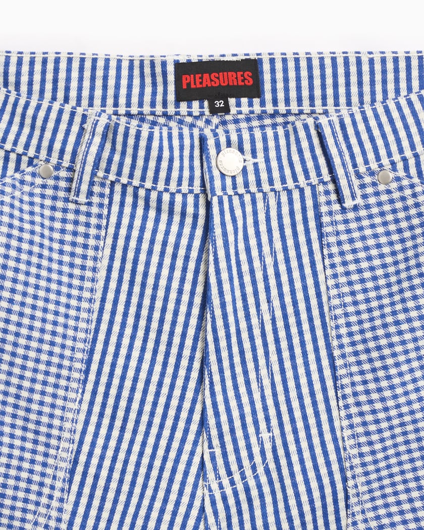 Pleasures Ultra Men s Plaid Shorts Blue P24SU034 BLUE FOOTDISTRICT