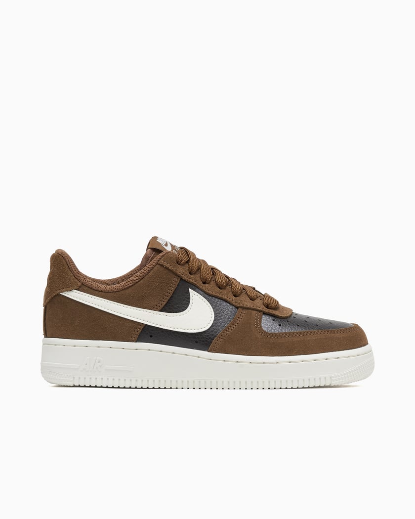 Nike Women's Air Force '07 Zwart, Bruin IO1914-235 FOOTDISTRICT