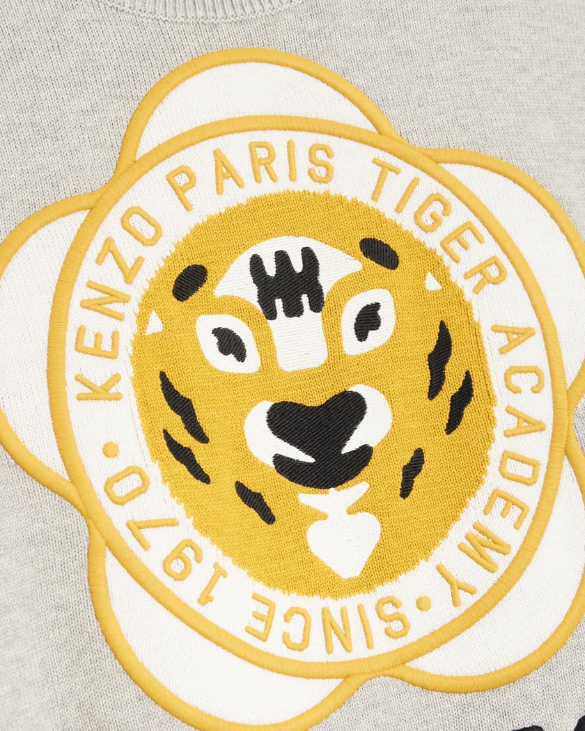 Kenzo Tiger Academy Men s Sweater Grigio FD65PU4293BB 93 FOOTDISTRICT