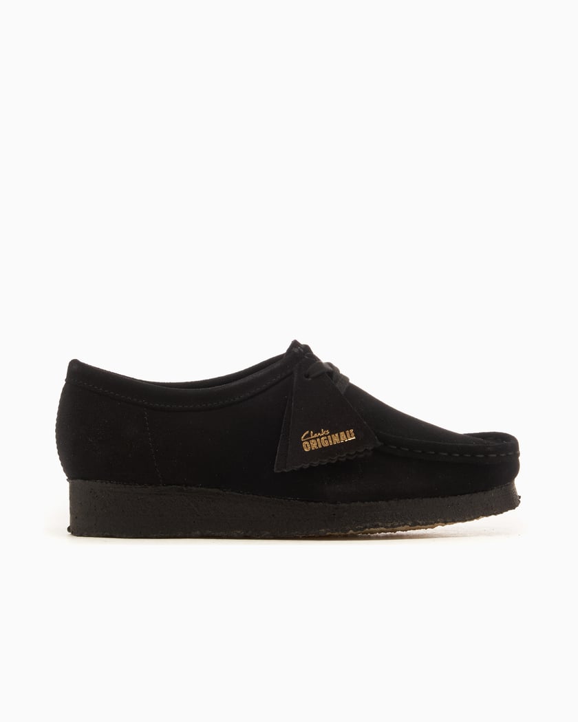 Black suede wallabee shoes shop