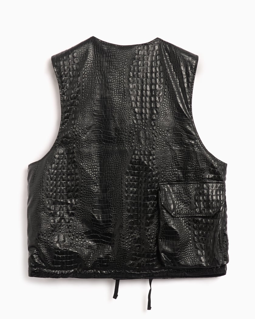 Engineered Garments Cover Men's Vest Black 24F1C003-LZ002