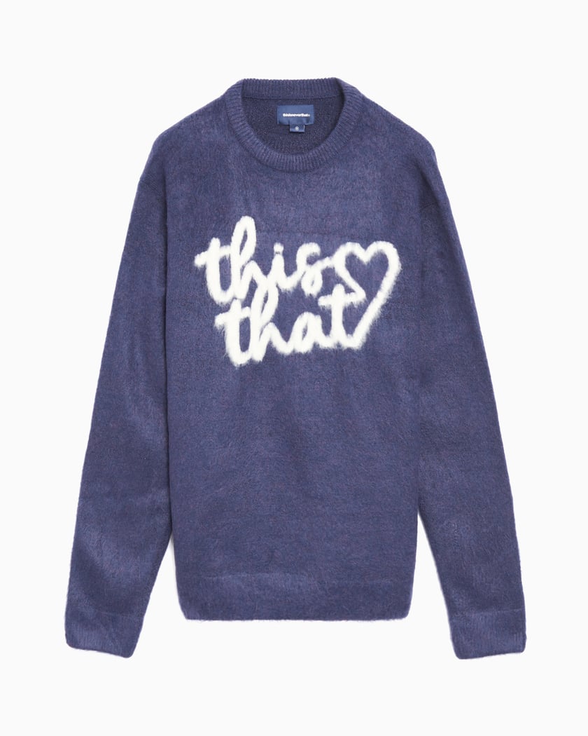 Cozy Love Heart Pattern Knit Sweater - Retro, Indie and