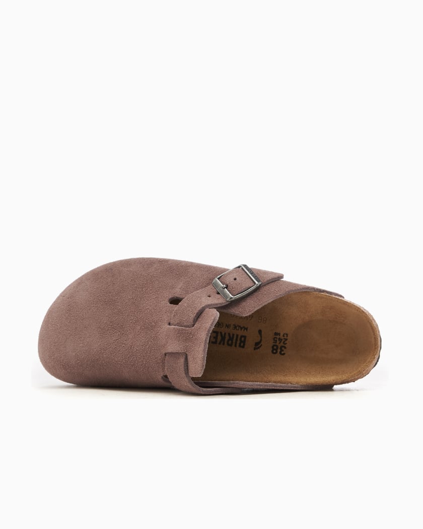 Birkenstock boston brown suede store