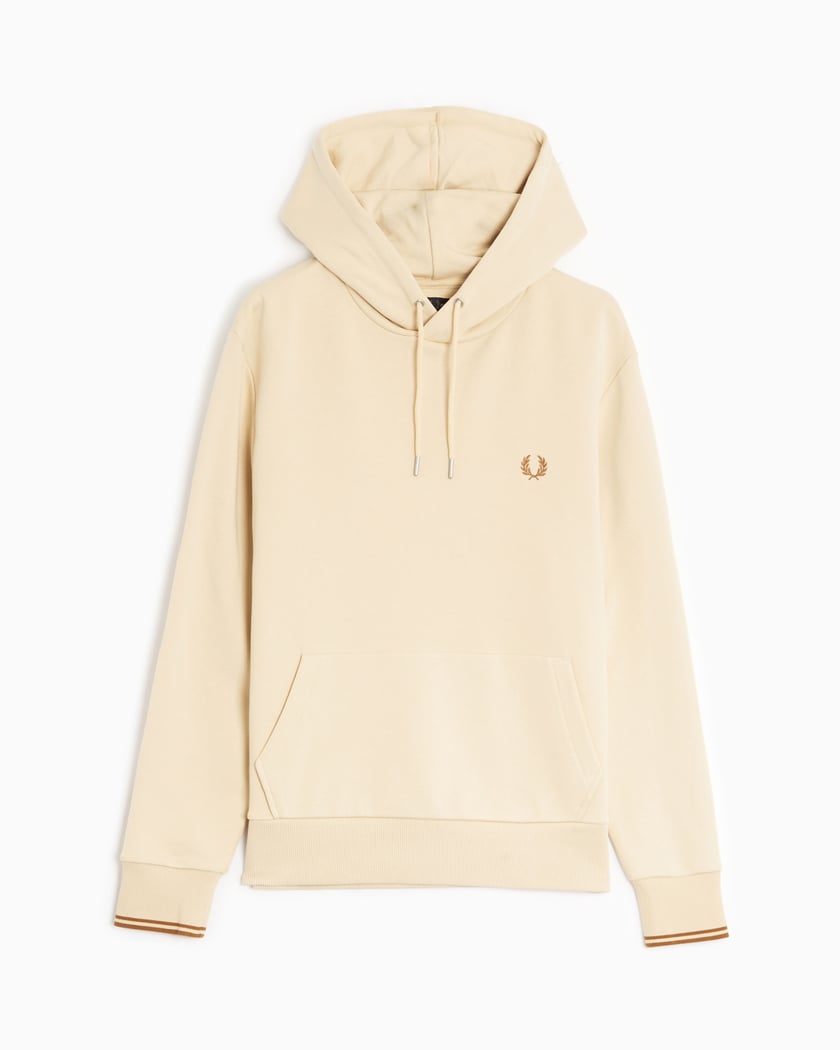 Fred Perry Tipped Men s Hoodie Beige M2643 691 FOOTDISTRICT