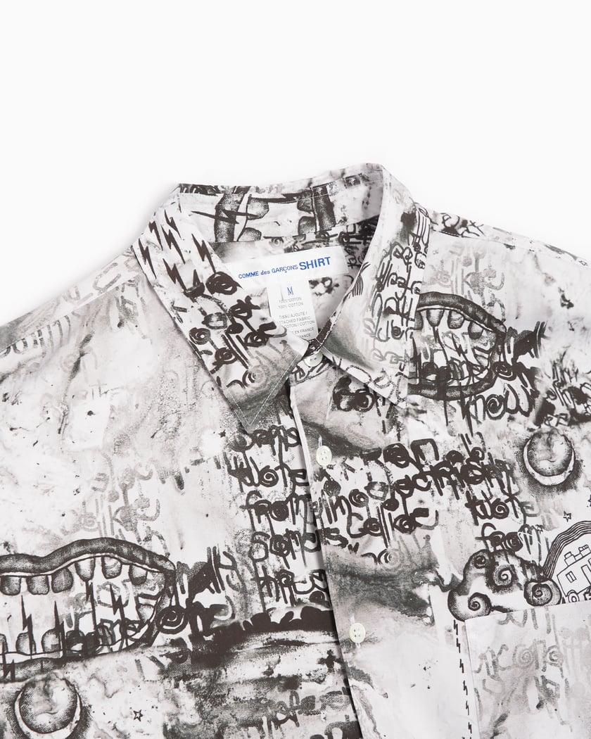 Comme Des Garçons Shirt Men's Woven Shirt Gray FK-B047-S23-1
