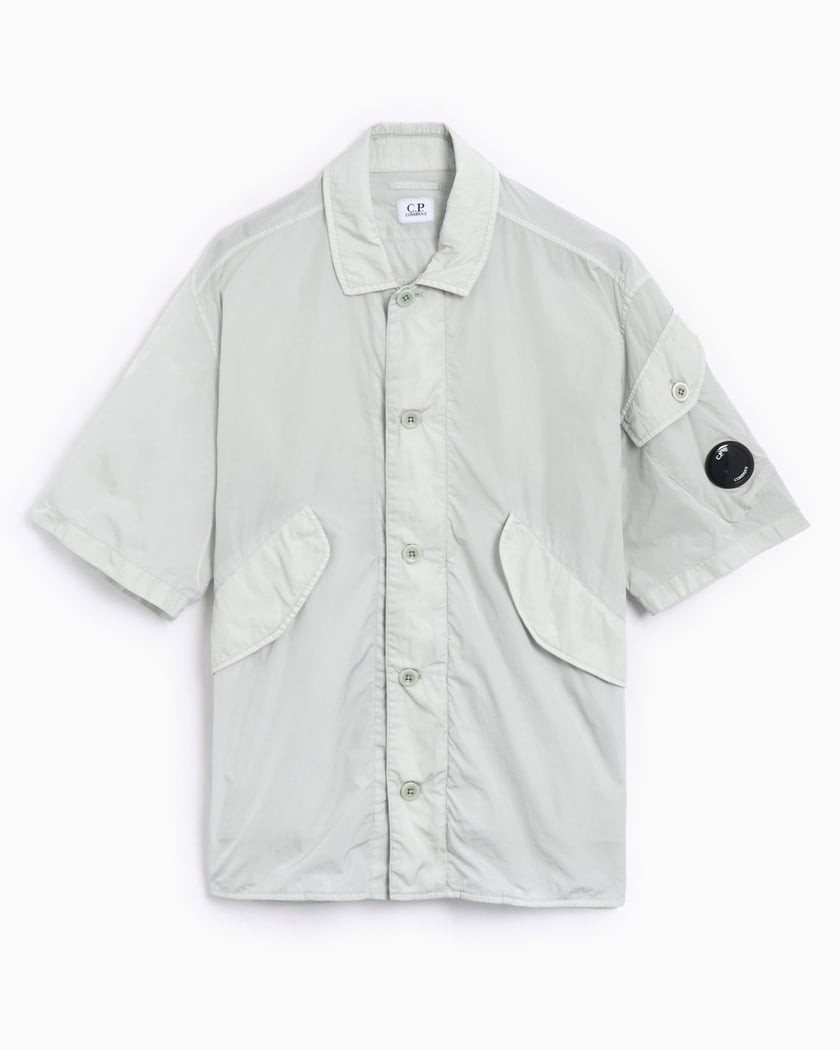 CP Company Men's Chrome-R Short Sleeve Shirt Relaxed Men's Shirt