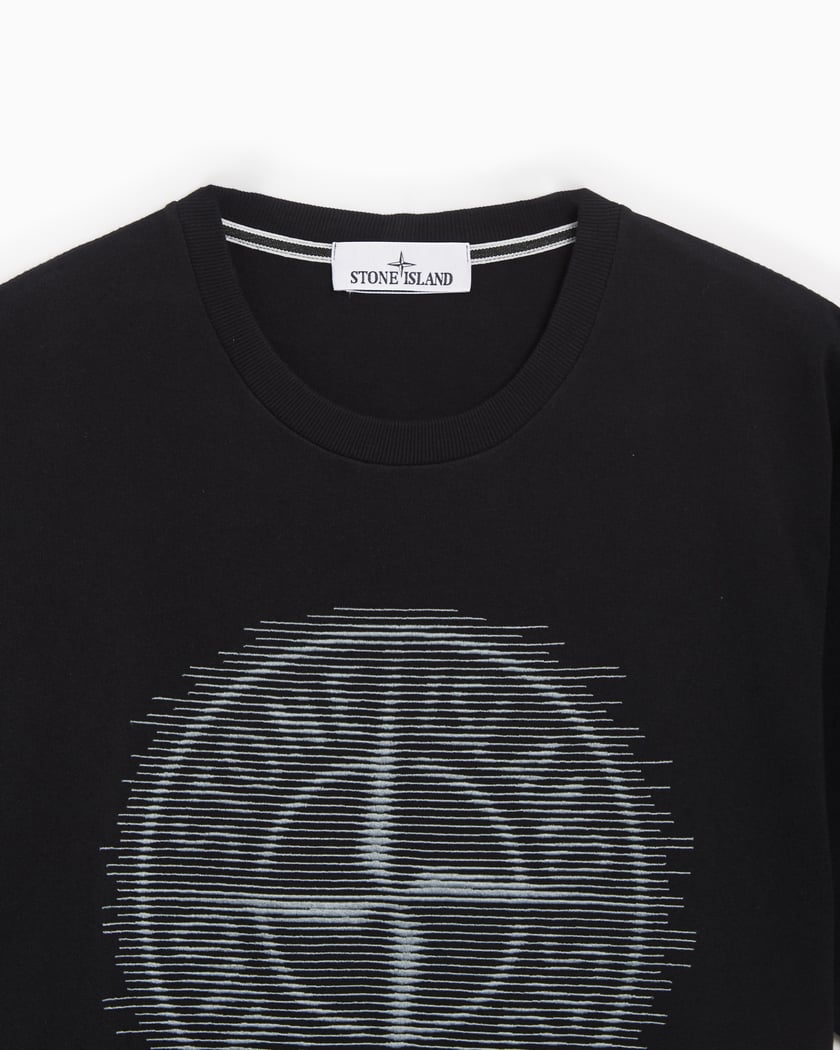 Stone Island Logo Men's T-Shirt Men's T-Shirt Black 81152RC87