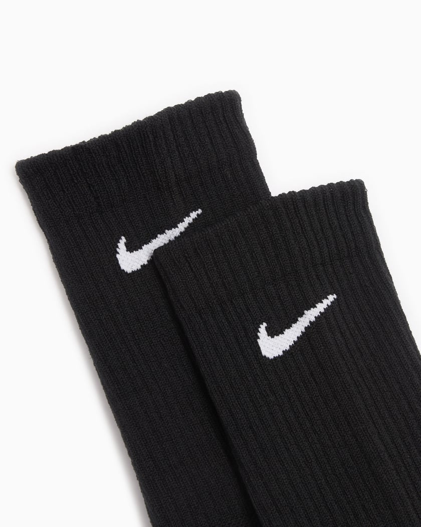 nike socks black long