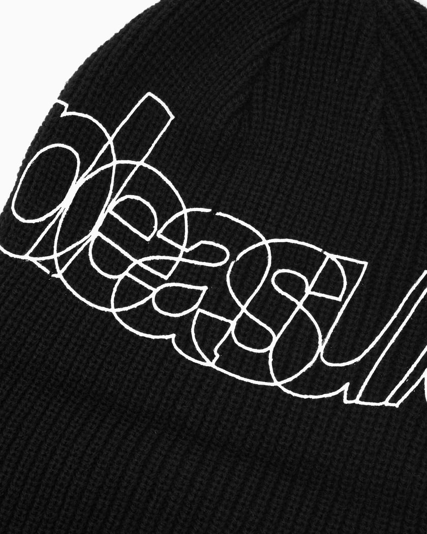 Pleasures Outline Unisex Beanie Black P24SP068-BLACK | FOOTDISTRICT