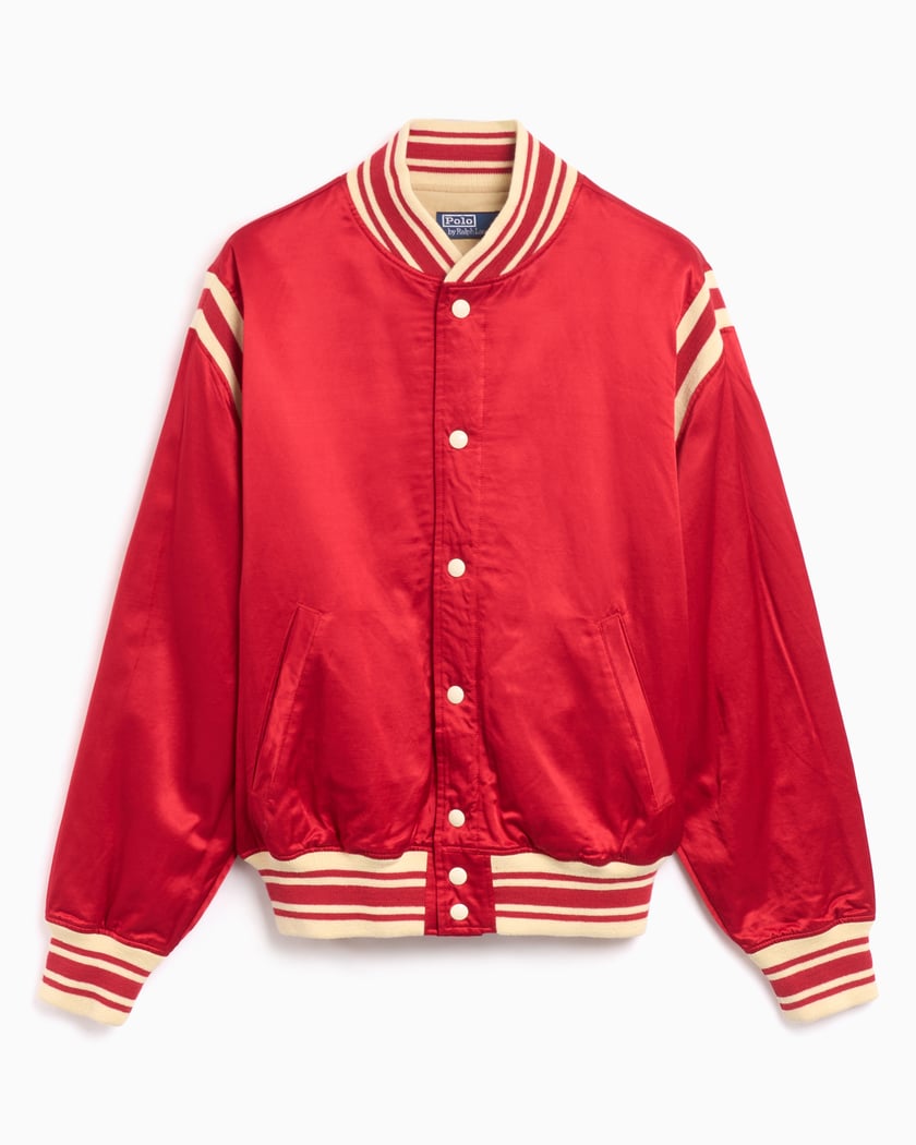 All red polo jacket store