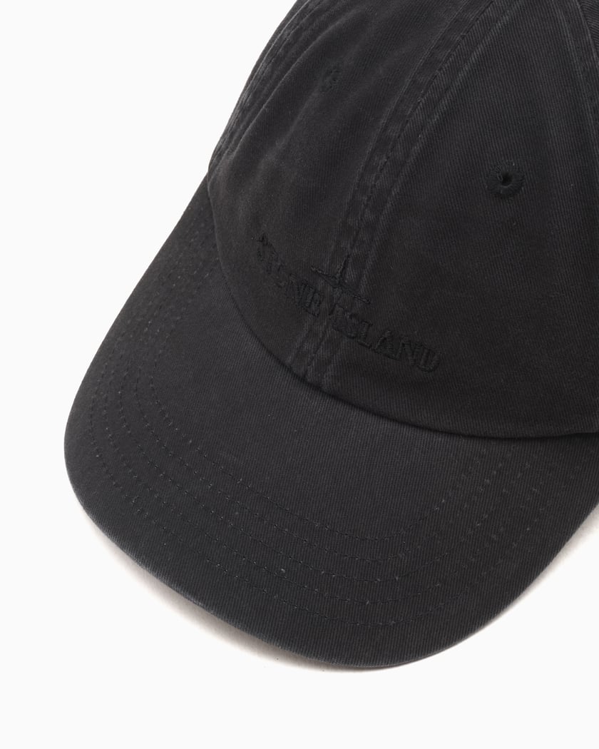 Stone Island Unisex Gabardine Cap Unisex Cap Black