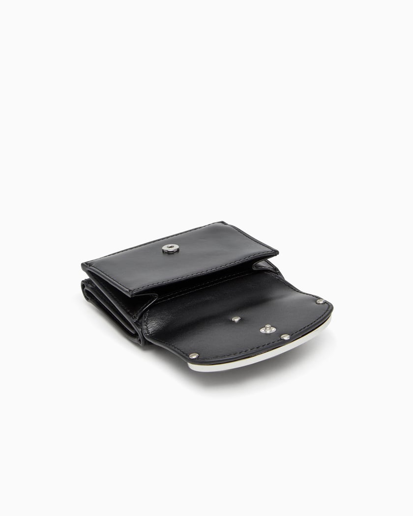 Men's Leather zip wallet with embossed logo | Diesel