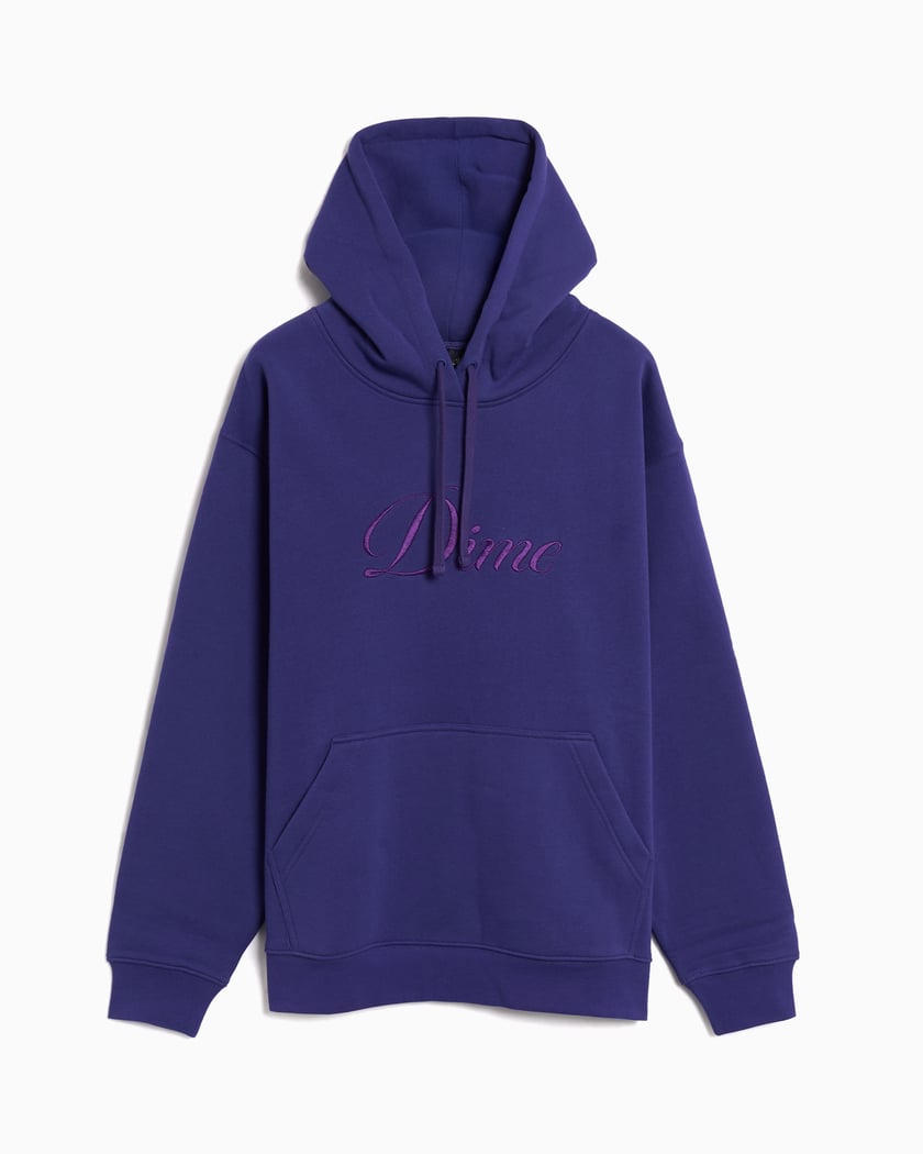 Dime MTL Cursive Logo Relaxed Men's Hoodie Purple DIMESP2544IND