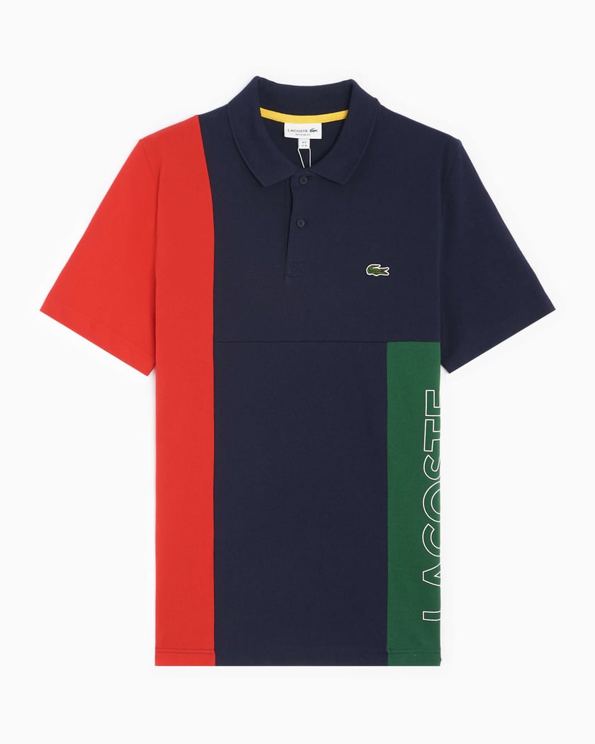 Lacoste color block shop polo