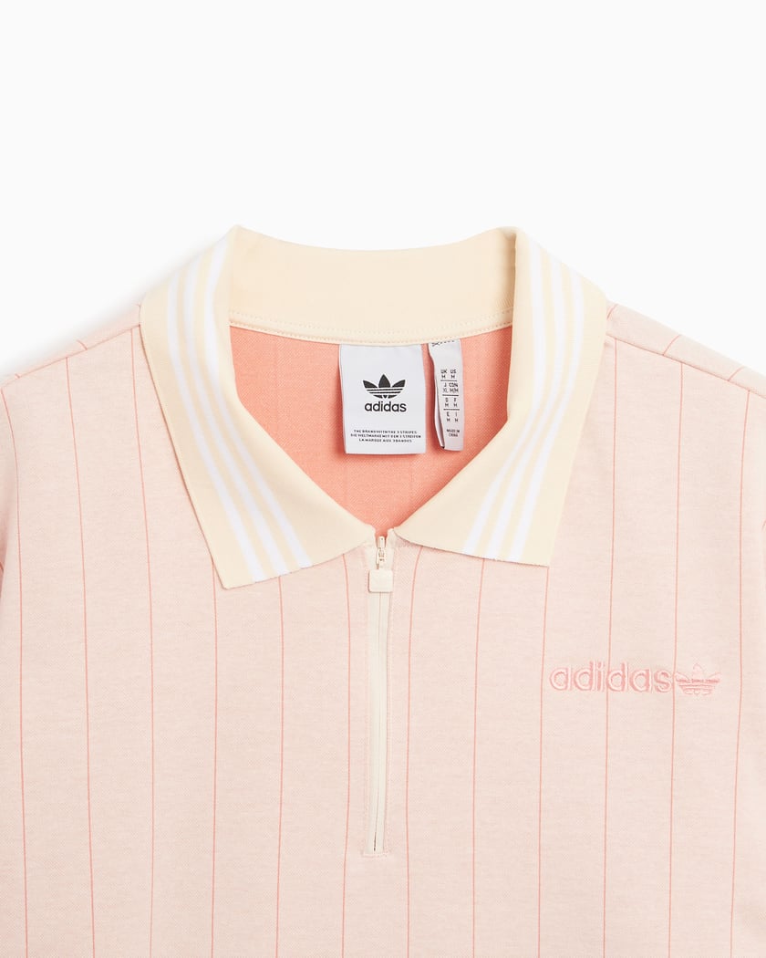 adidas Originals Men s Zip Polo Rosa IU0209 FOOTDISTRICT