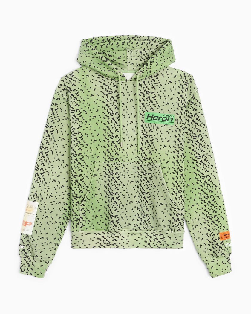 Heron Preston Dots Men's Hoodie Groen