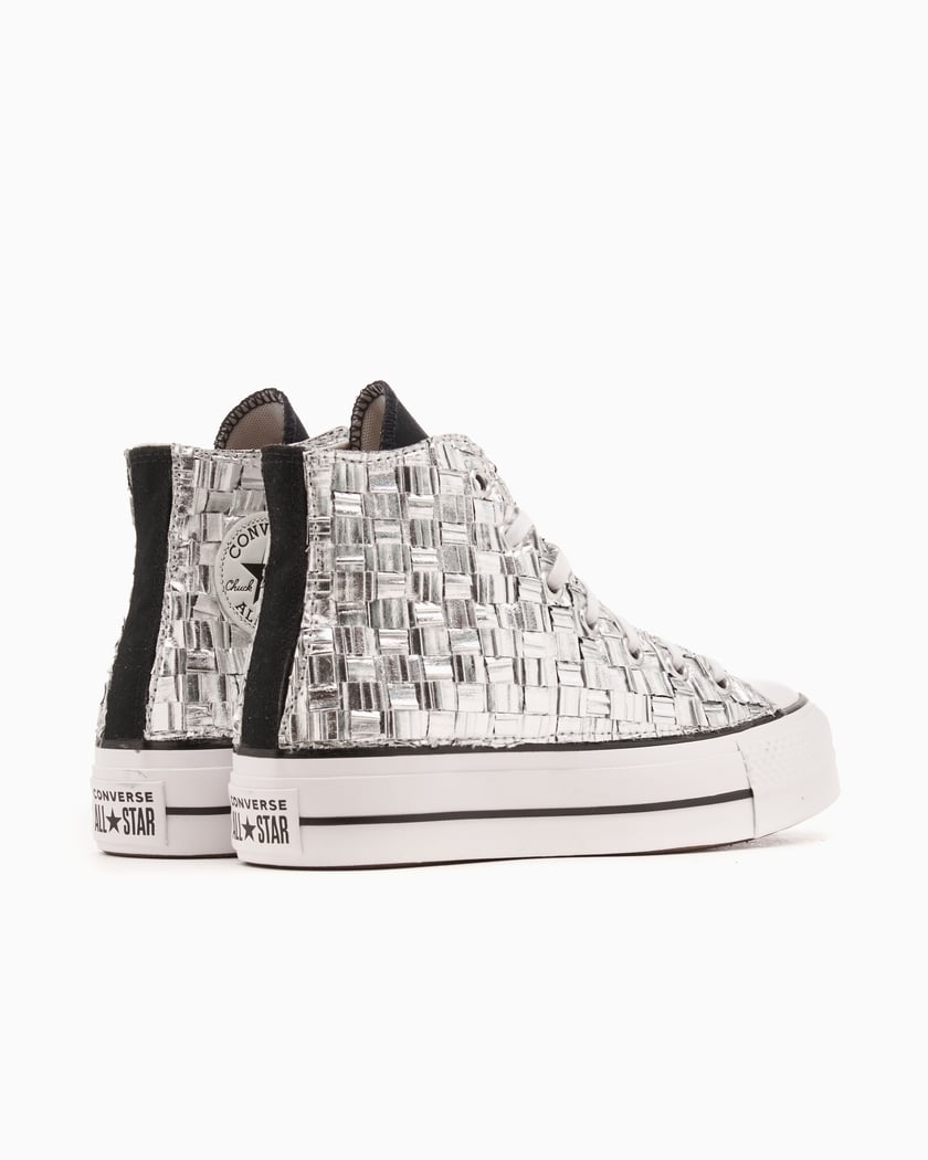 Zapatillas converse all star plateadas best sale