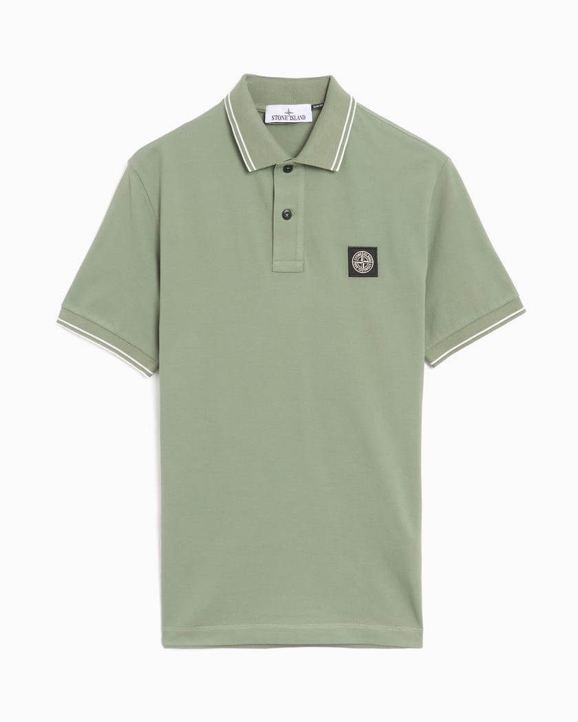 【STONE 】2000s Unique Polo Shirt Stone Island Men's Polo Men's Polo Shirt Green K1S1522002SCS0018