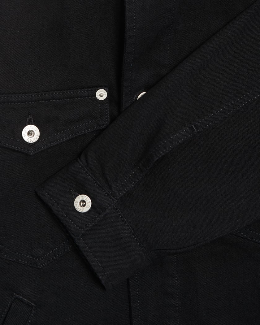 Kenzo 'Boke Flower' Men's Embroidered Trucker Jacket Black