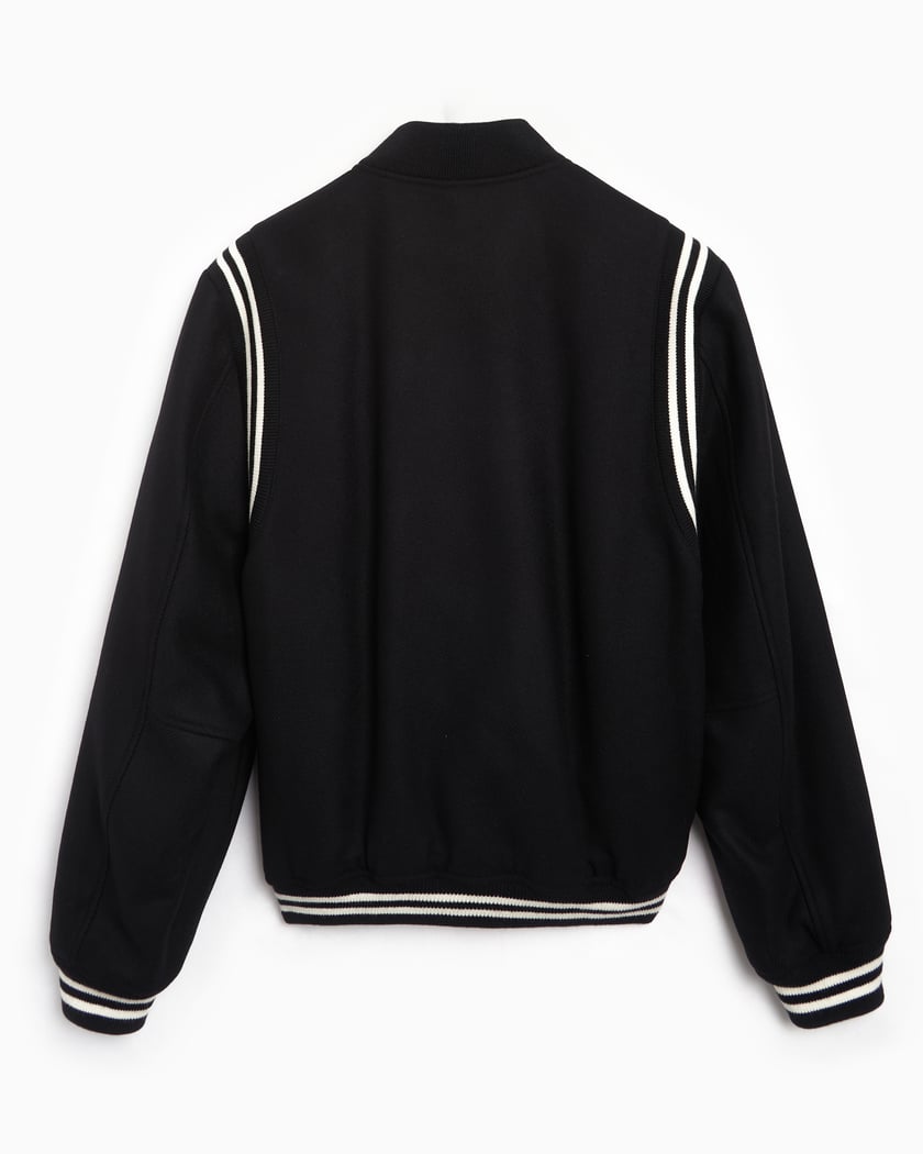 Supreme lacoste wool varsity jacket black 2025