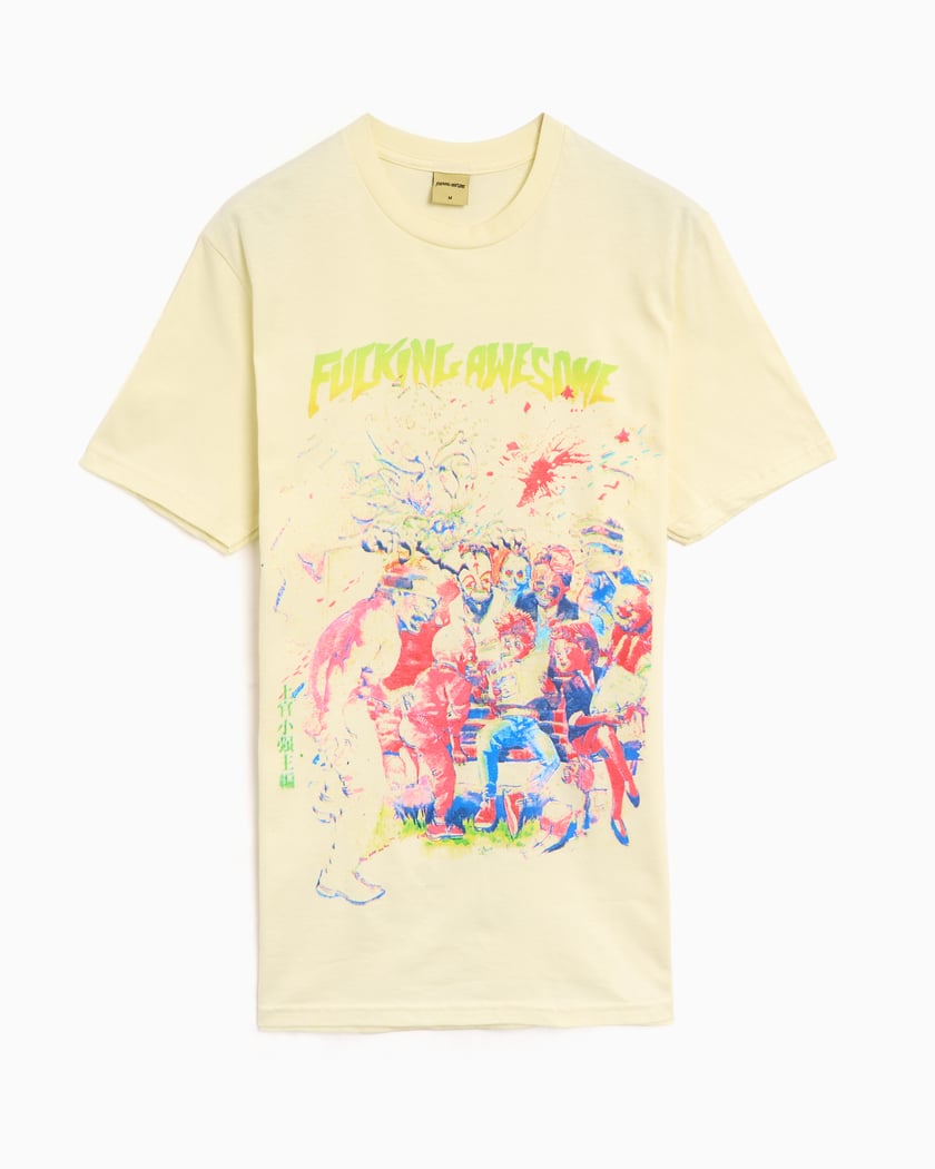 Fucking Awesome Wrestler Men's T-Shirt Yellow PN25528