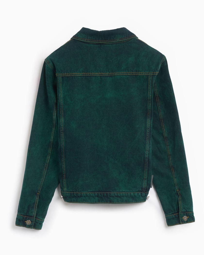 Rassvet Men s Woven Lined Denim Jacket Green PACC15J001 2 FOOTDISTRICT