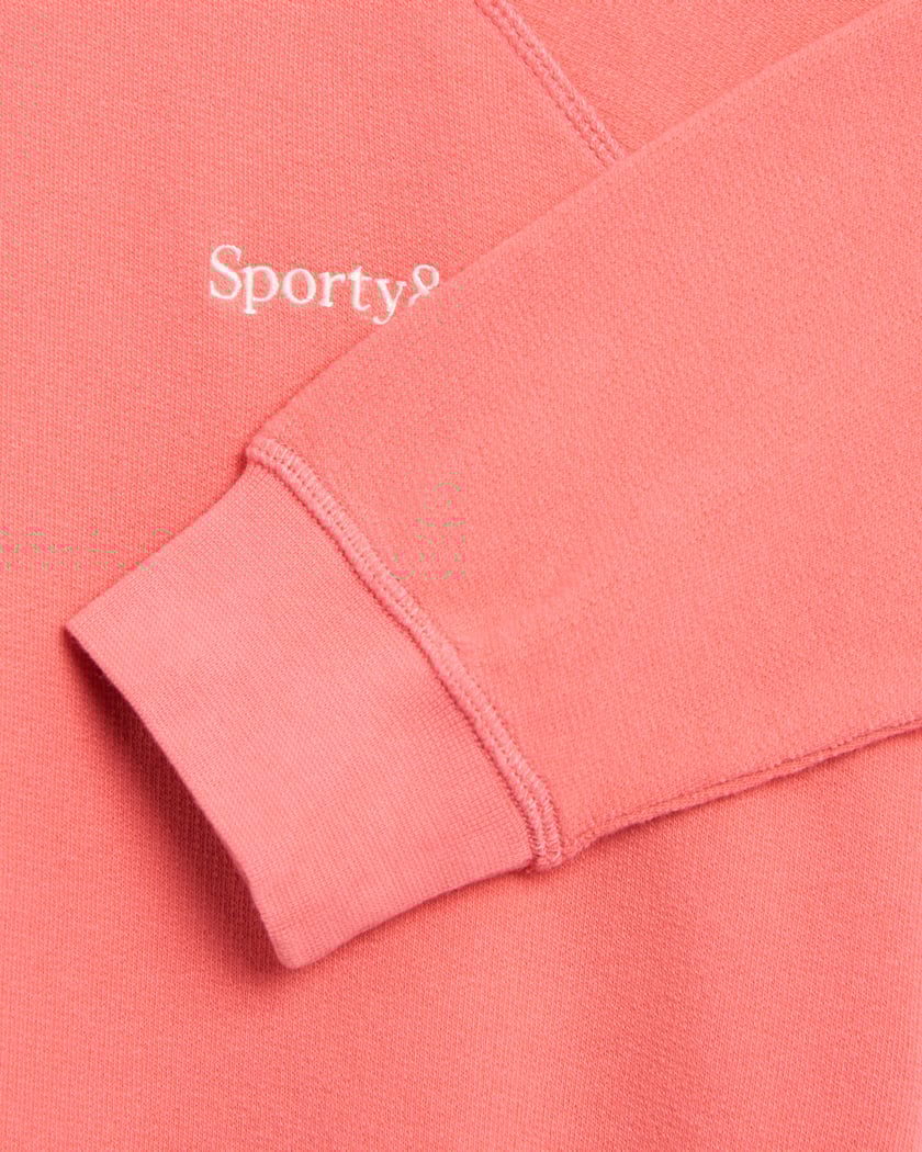 Sporty & Rich Serif Logo Soft Unisex Sweatshirt Pink