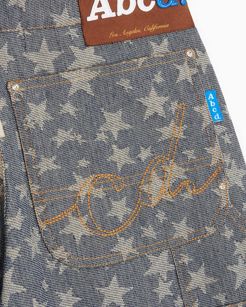 Abc. Crystal Rivet Men's Double Knee Pants