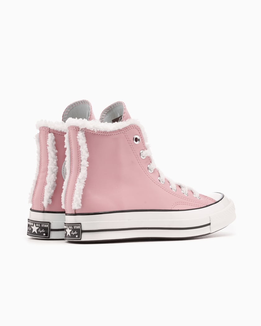 Converse Chuck 70 High Leather Fur Sherpa Rosa A12449C FOOTDISTRICT