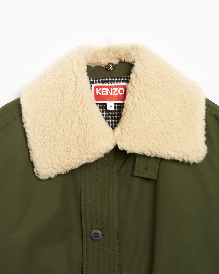 Kenzo Army Men's Bomber Jacket Green FE65BL1499OB-51 | FOOTDISTRICT