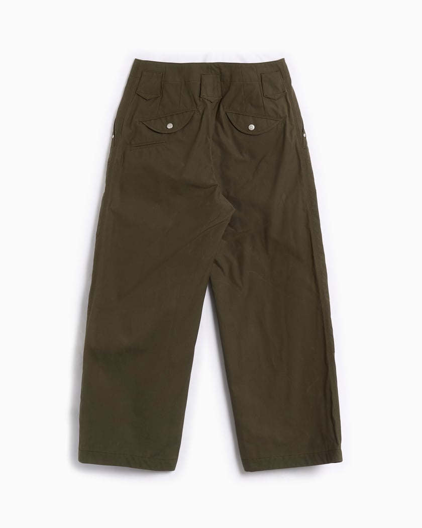 Kenzo Weave Double Knee Relaxed Men's Pants Green