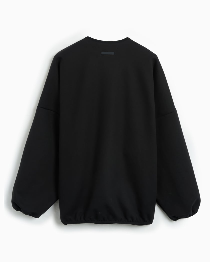 adidas Originals x Fear of God ATHLETICS Men s Suede Fleece Sweatshirt Negro IS8706 FOOTDISTRICT