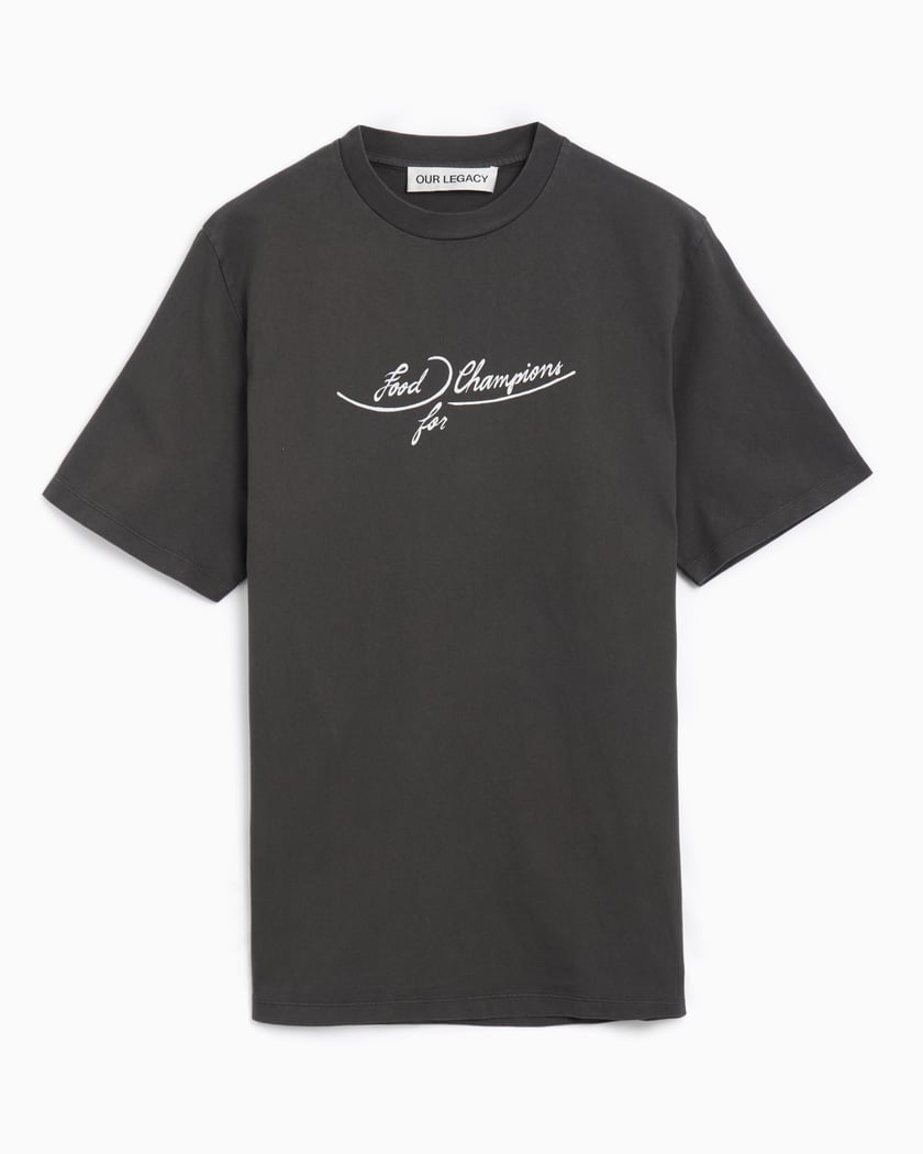 Our Legacy Food Champions For Men's Box T-Shirt Black