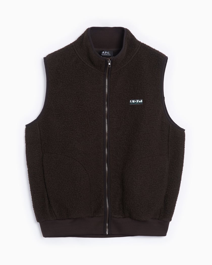 Mens fleece vest discount