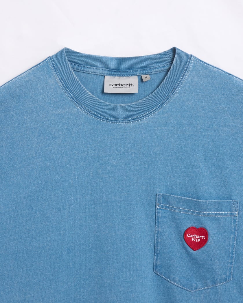 Carhartt WIP Ingo Men's Pocket T-Shirt Blue I034486-9MGD Carhartt WIP Ingo Men's Pocket T-Shirt Blue I034486-9MGD