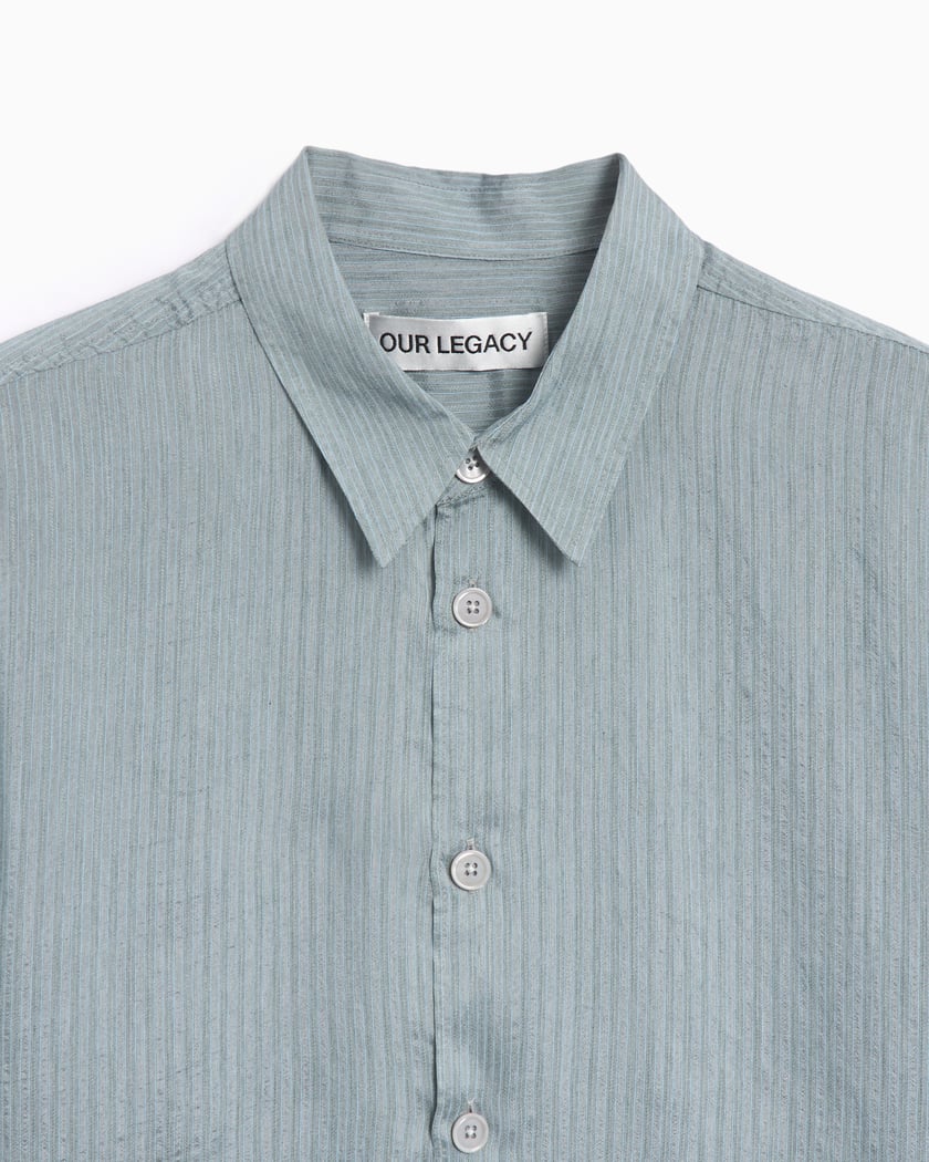 Our Legacy Beyond Men's Short Sleeve Shirt Men's Shirt Blue