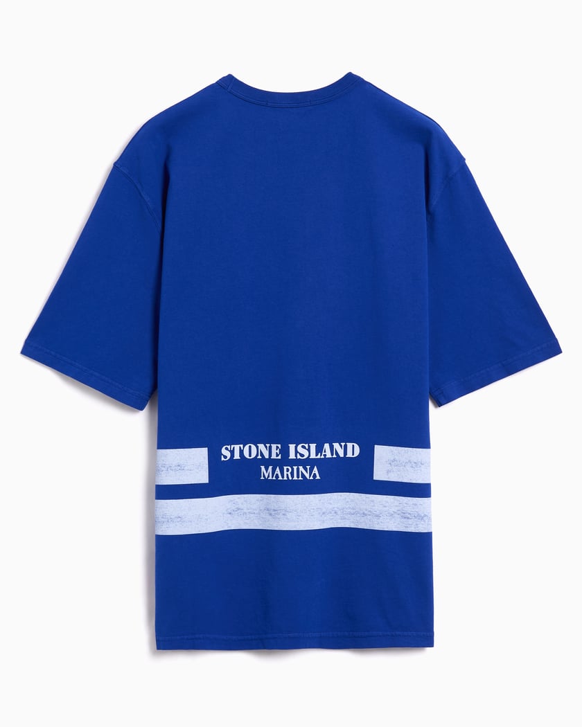 Stone Island Marina Oversize Men's T-Shirt Blue K2S152100003S0X15